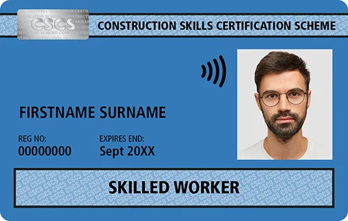 Apply CSCS Blue Card or CSCS Skilled Worker Card issued to qualified construction workers after NVQ assessment