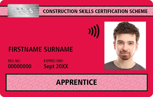 Apply Red Apprentice CSCS Card