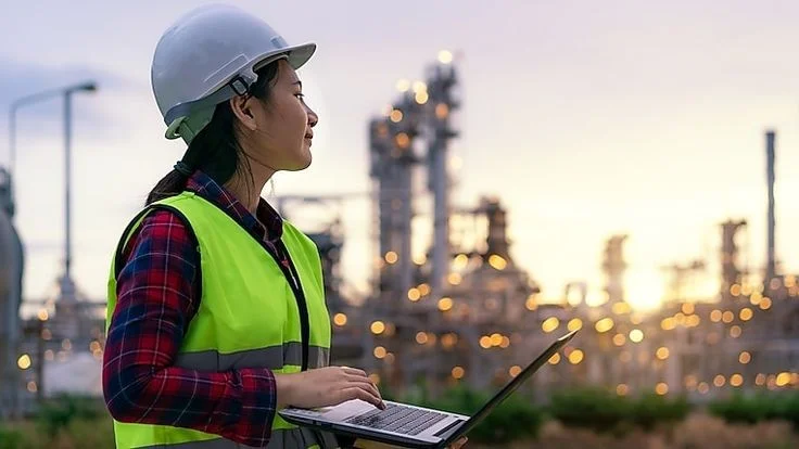 Worker holding CSCS Gold Card on a UK construction site