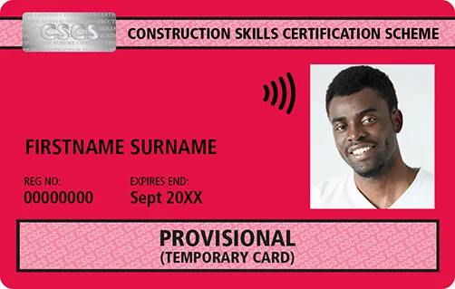 Apply CSCS Red Provisional Card online in UK